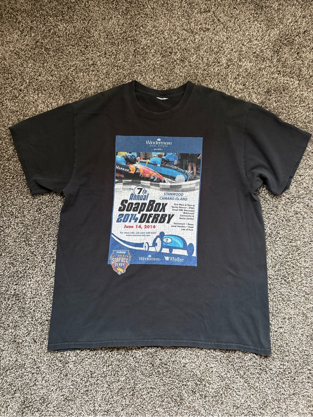 Vintage Black SoapBox Derby 2014 Graphic Tee